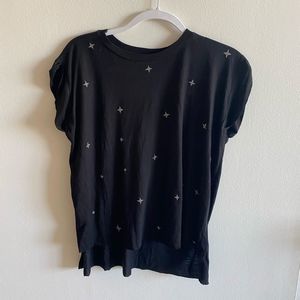 Fake believe bandier Swarovski star boxy t shirt